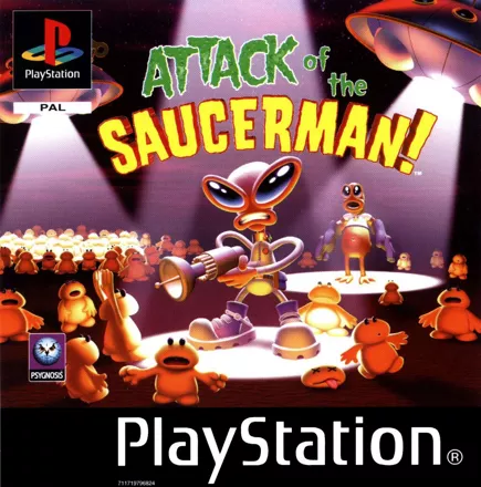 постер игры Attack of the Saucerman!