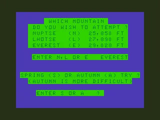 Everest (1983) - MobyGames