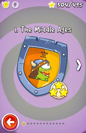 Screenshot of Cut the Rope: Time Travel (iPad, 2013) - MobyGames