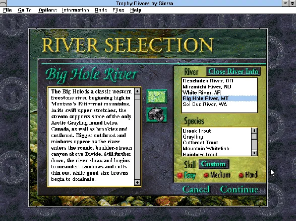 Front Page Sports: Trophy Rivers (1997) - MobyGames