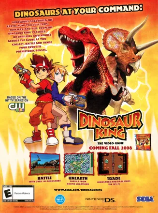 Dinosaur King DS Game  Nintendo ds, Dinosaur, Ds games