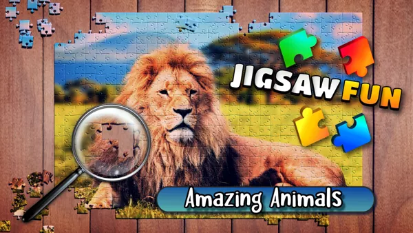 обложка 90x90 Jigsaw Fun: Amazing Animals