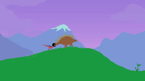 Dino Run (Flash Game FULL playthrough) 