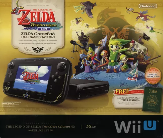 LIMITED EDITION ZELDA WIND WAKER HD Nintendo Wii U 32GB Premium