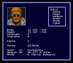 ⡟⣿⡟⡟⣉⣇ on X: Character avatars from Shadowrun (1993, SNES