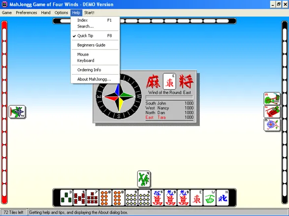 ROMBOL Mahjong The Chinese Game of Four Winds With Arabic Numbers