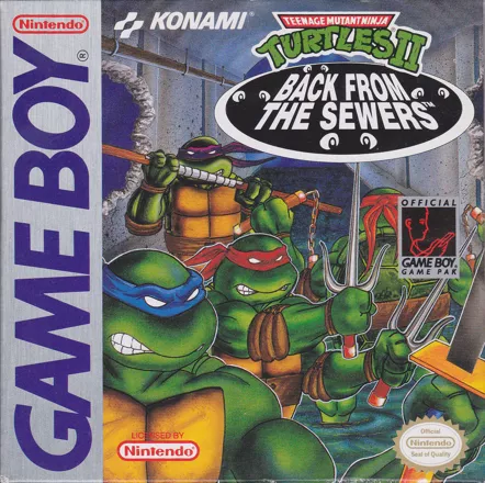 постер игры Teenage Mutant Ninja Turtles II:  Back from the Sewers