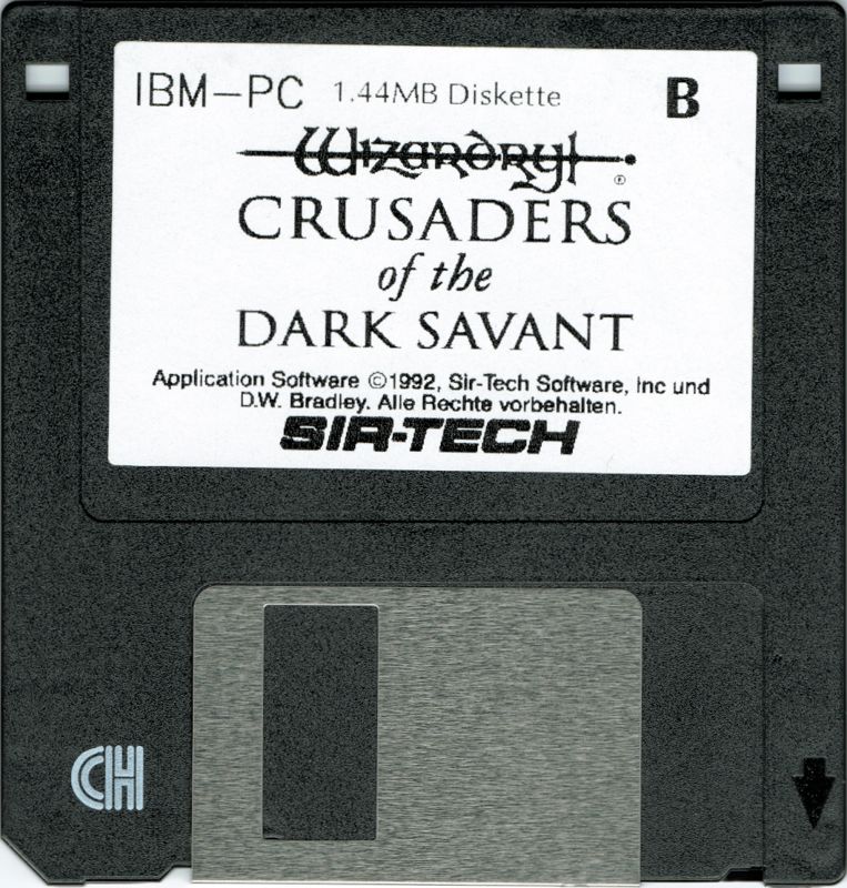 Media for Wizardry: Crusaders of the Dark Savant (DOS): Disk B