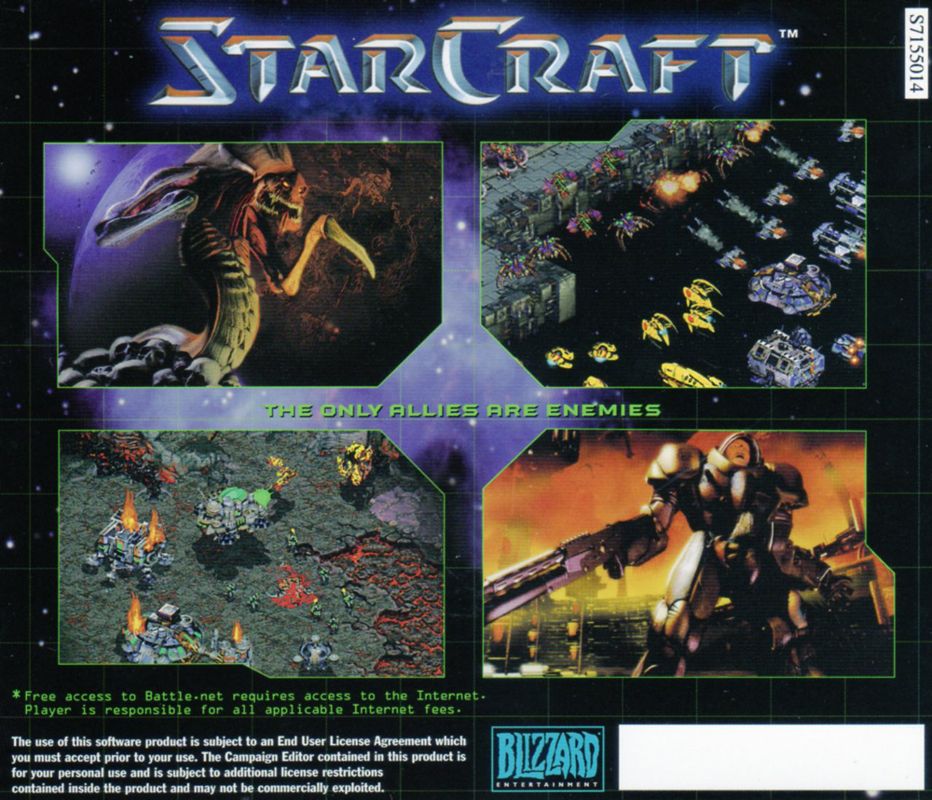 Other for StarCraft: Battle Chest (Macintosh and Windows): StarCraft Jewel Case - Back