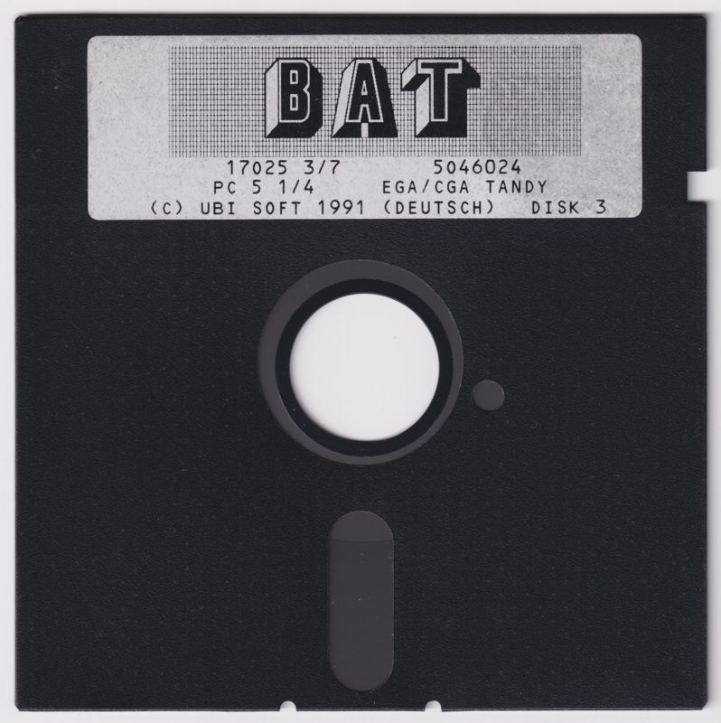 Media for B.A.T. (DOS) (German EGA version): Disk 3
