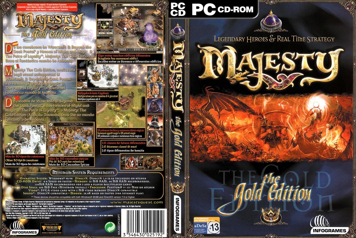Full Cover for Majesty: The Fantasy Kingdom Sim - Gold Edition (Windows)