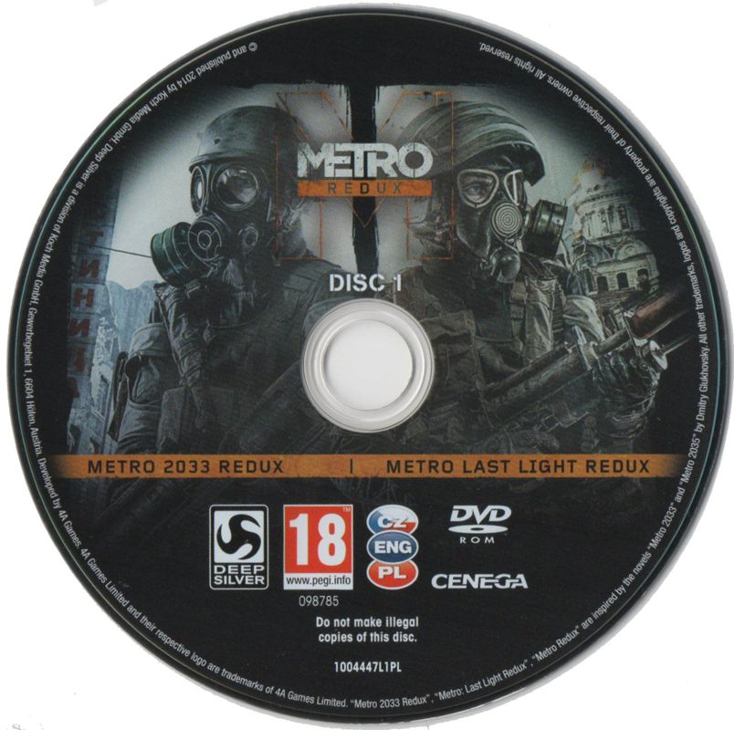 Media for Metro: Redux (Windows) (Premium Games release): Disc 1