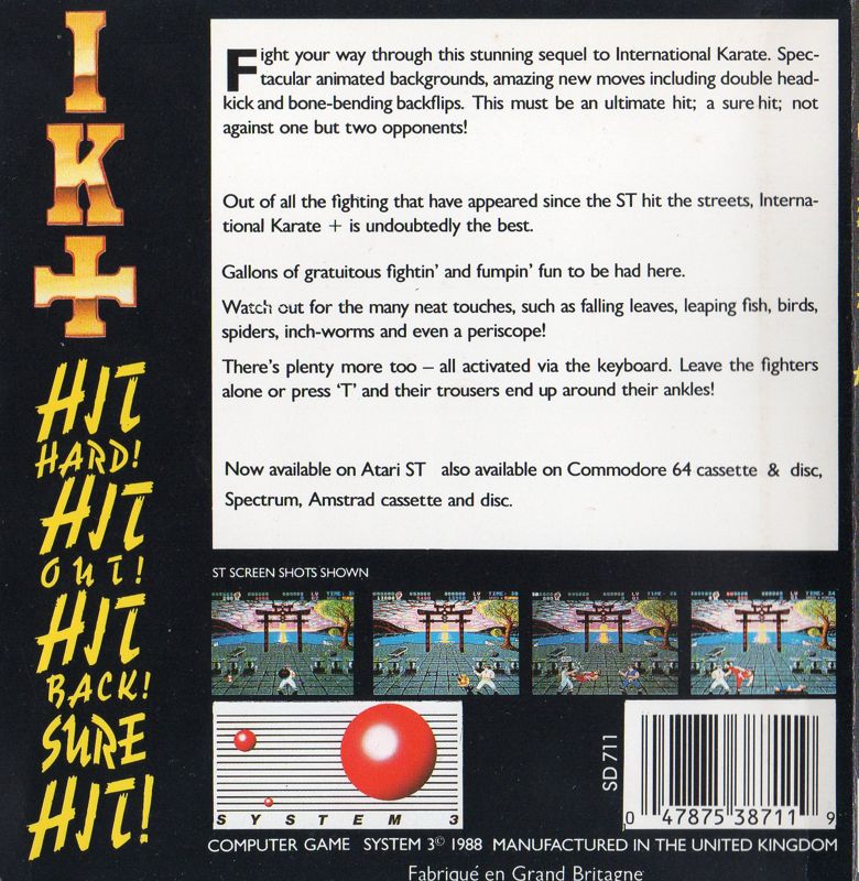 Back Cover for Chop N' Drop (Atari ST)