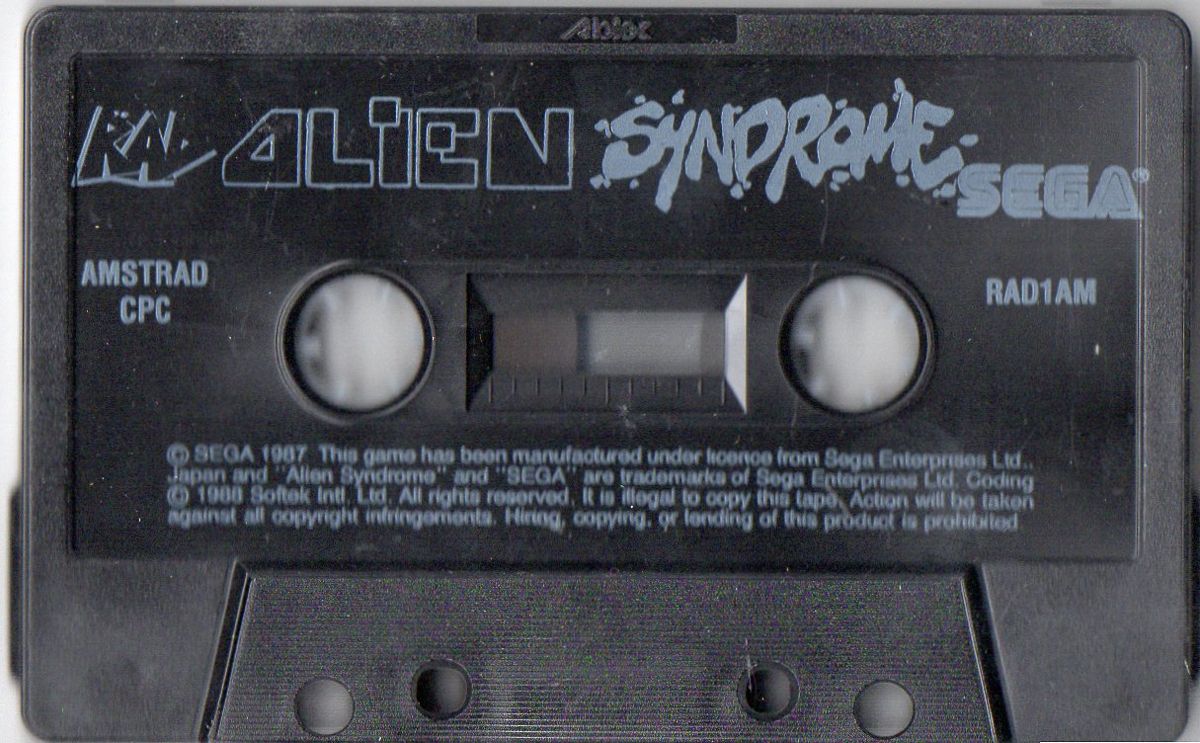 Media for Alien Syndrome (Amstrad CPC) (RAD budget release)
