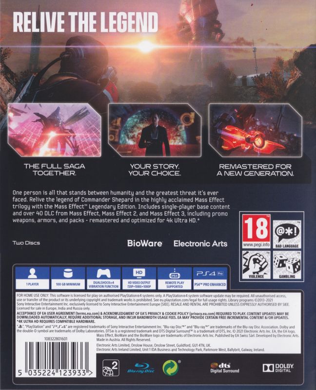 Mass Effect Legendary Edition Cover Or Packaging Material Mobygames 