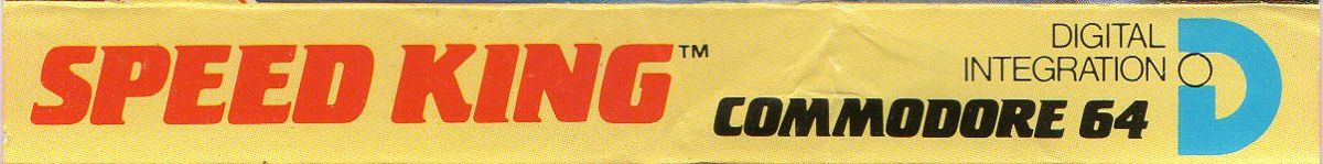 Spine/Sides for Speed King (Commodore 64)