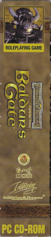Spine/Sides for Baldur's Gate (Windows) (CD-ROM version): Right