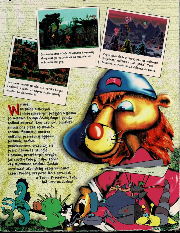 Inside Cover for Leo the Lion (DOS) (II Edycja release): Right Flap