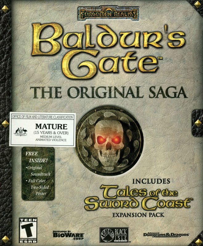 Baldur's Gate: The Original Saga cover or packaging material - MobyGames