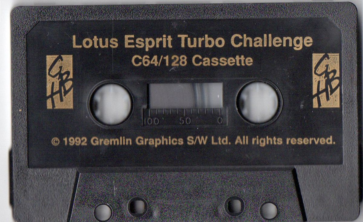 Media for Lotus Esprit Turbo Challenge (Commodore 64) (GBH budget release)