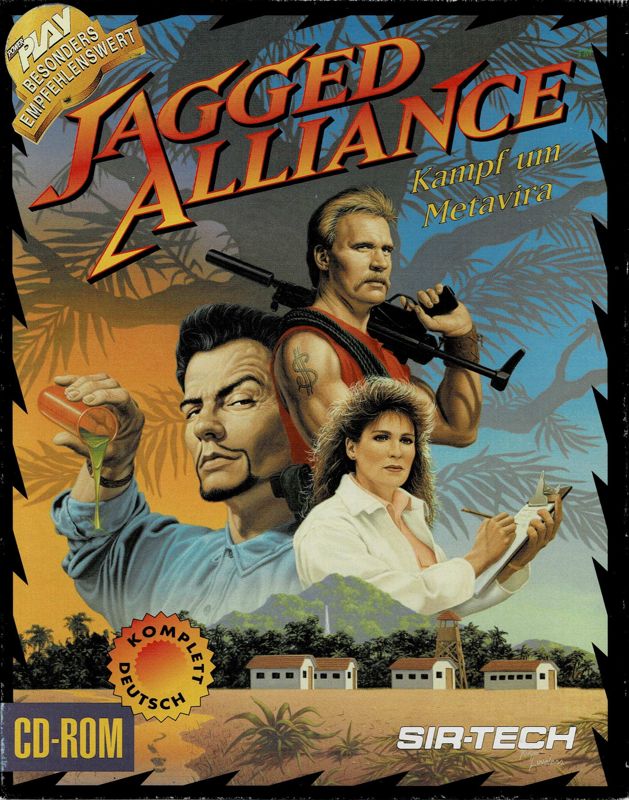 Front Cover for Jagged Alliance (DOS) (Complete German release)
