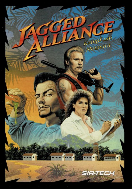 Manual for Jagged Alliance (DOS) (Complete German release): Front