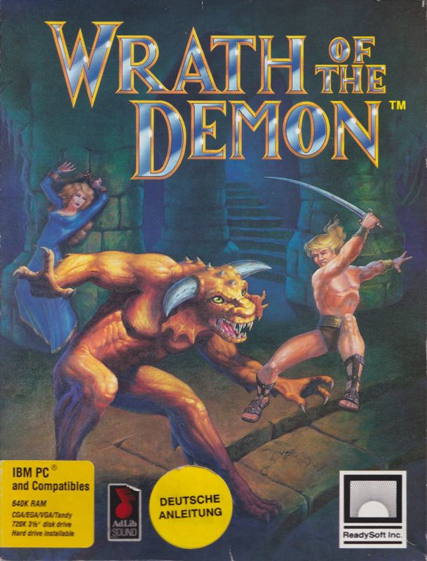 Front Cover for Wrath of the Demon (DOS) (3,5" Disk Version with german manual)