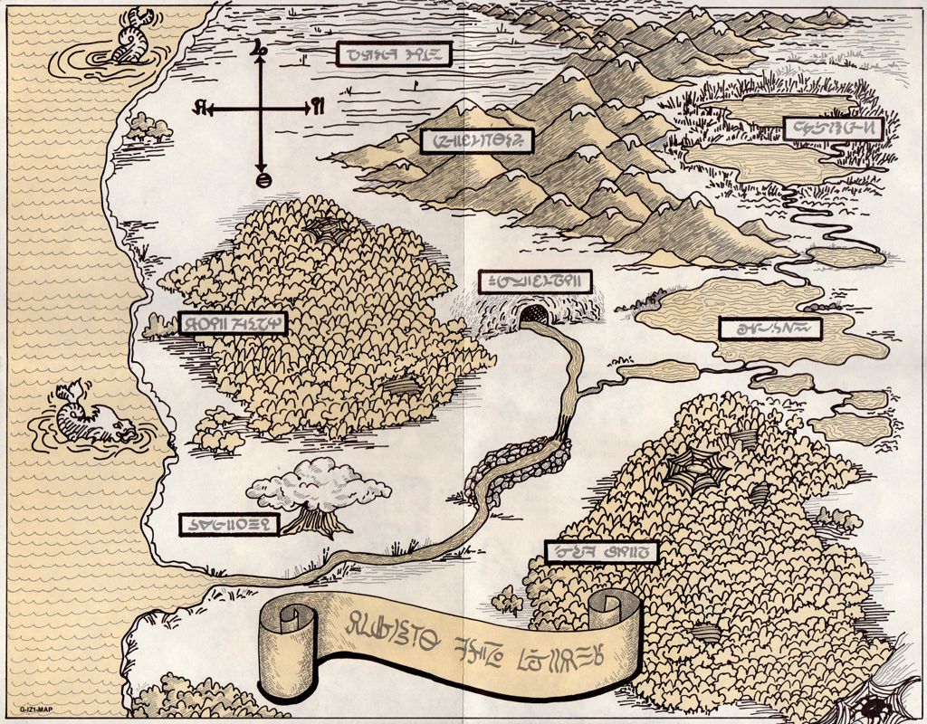 Map for Zork Trilogy (Macintosh)