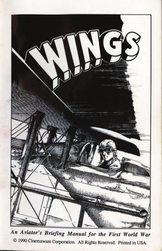 Extras for Wings (Macintosh and Windows) (GOG release): An Aviator's Briefing Manual for the First World War - Front
