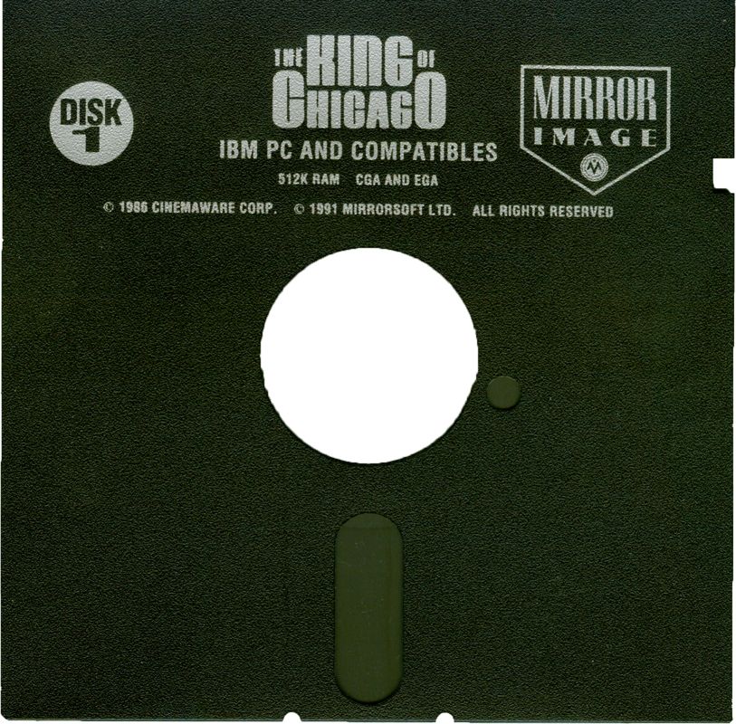 Media for The King of Chicago (DOS) (Mirror Image Release): Disk 1/2