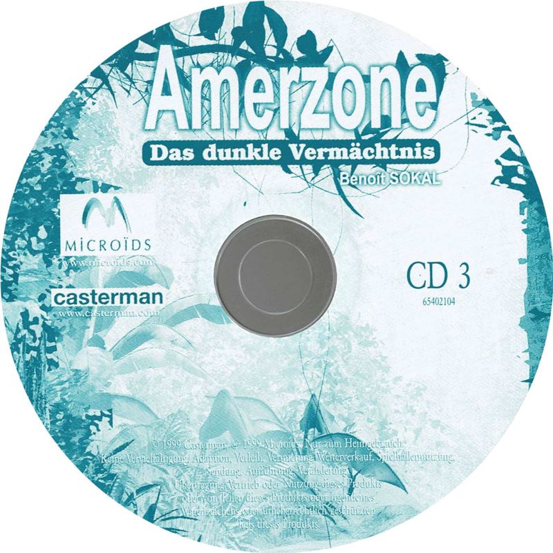 Media for Amerzone: The Explorer's Legacy (Windows): Disc 3