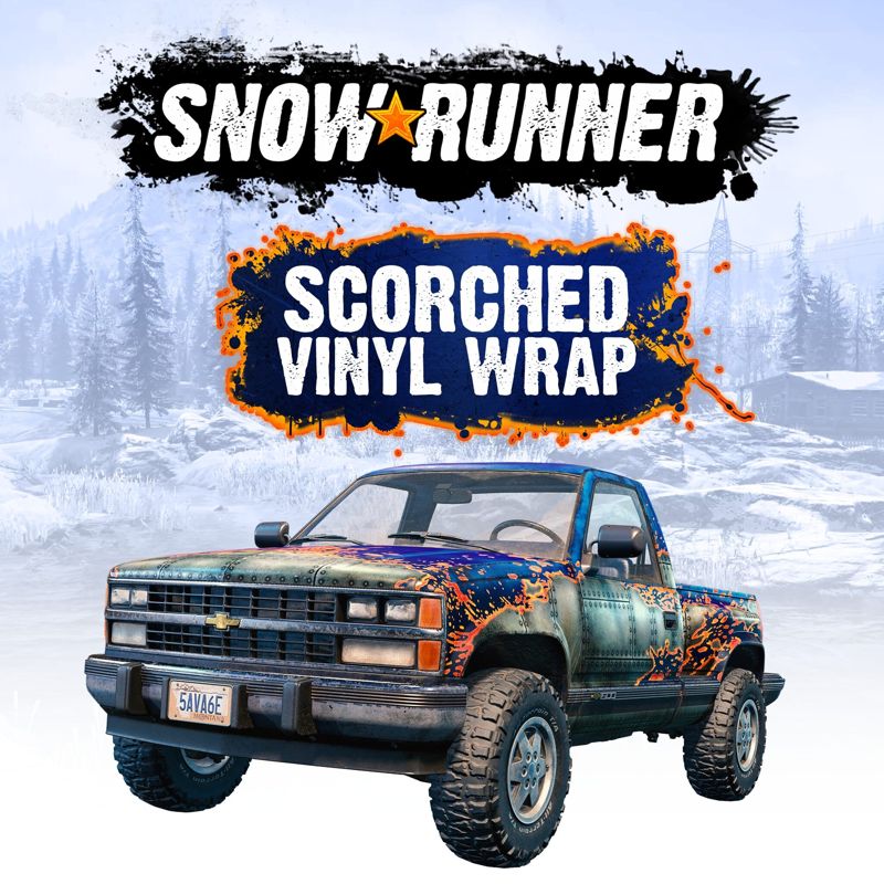 Front Cover for SnowRunner: Scorched Vinyl Wrap (PlayStation 4) (download release)