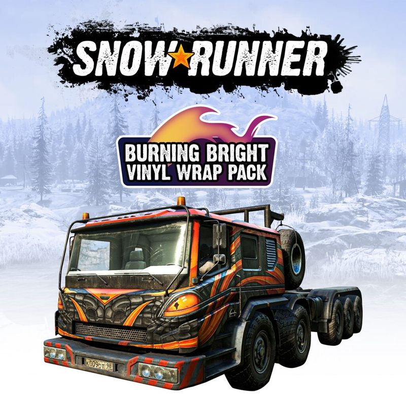 Front Cover for SnowRunner: Burning Bright Vinyl Wrap Pack (PlayStation 4) (download release)