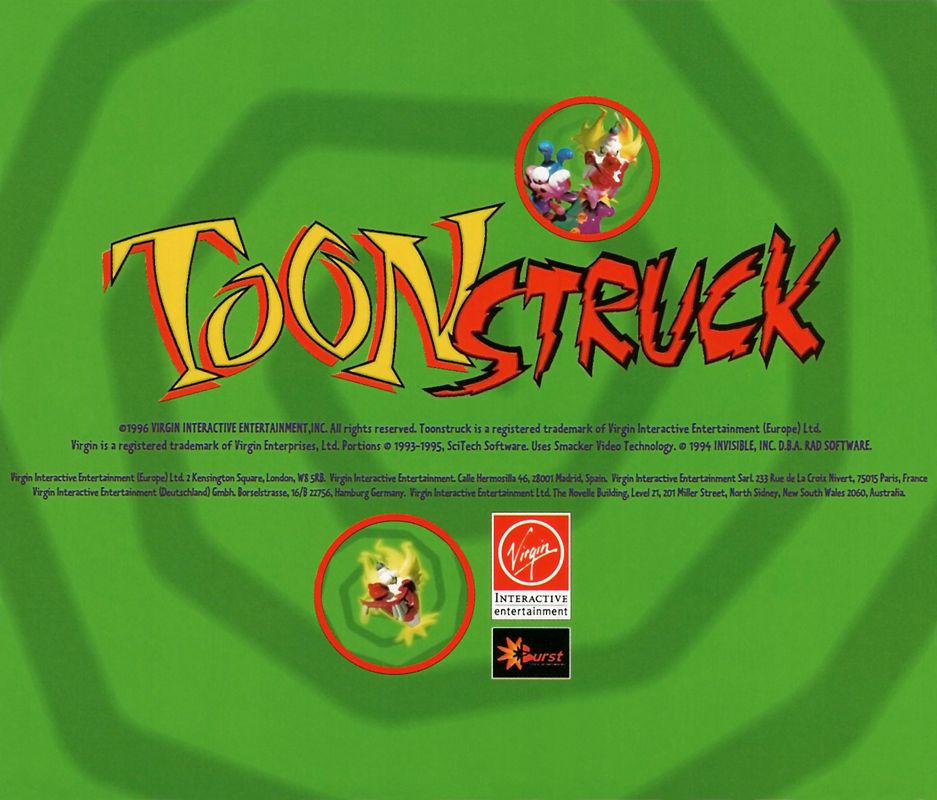 Other for Toonstruck (DOS): Jewel Case - Back