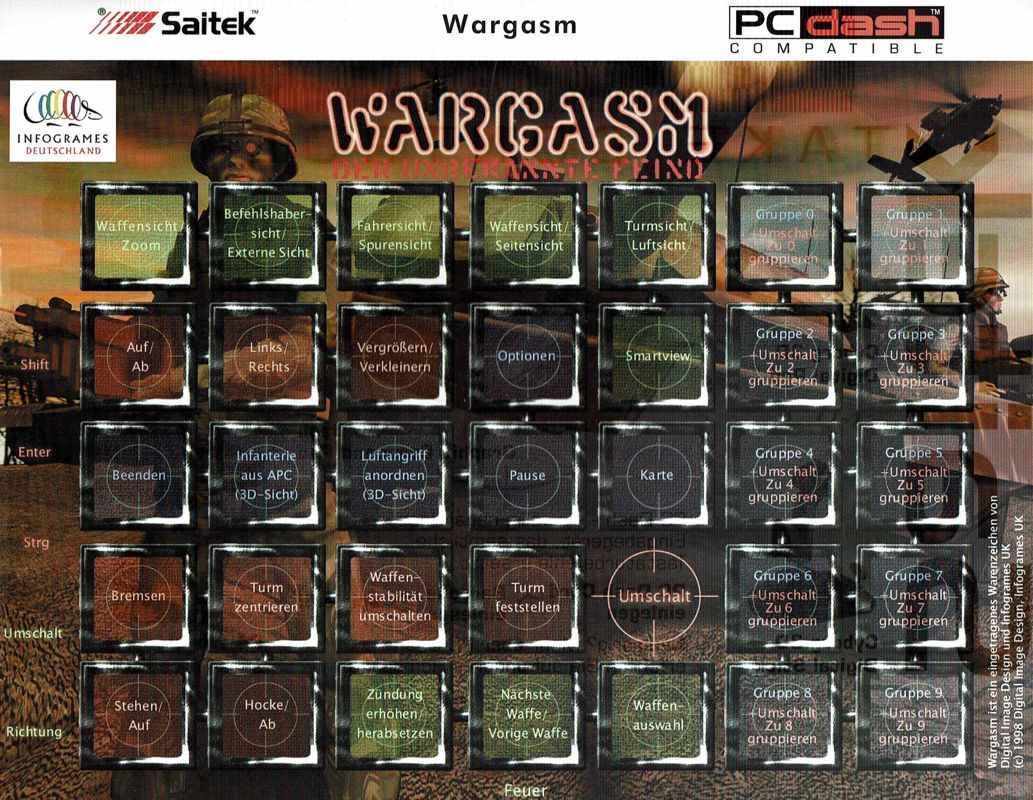Extras for Wargasm (Windows): Dash Card - Front