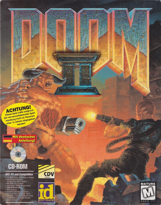 Front Cover for Doom II (DOS) (CD-ROM release)