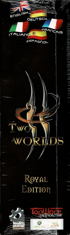 Spine/Sides for Two Worlds (Royal Edition) (Windows): Left