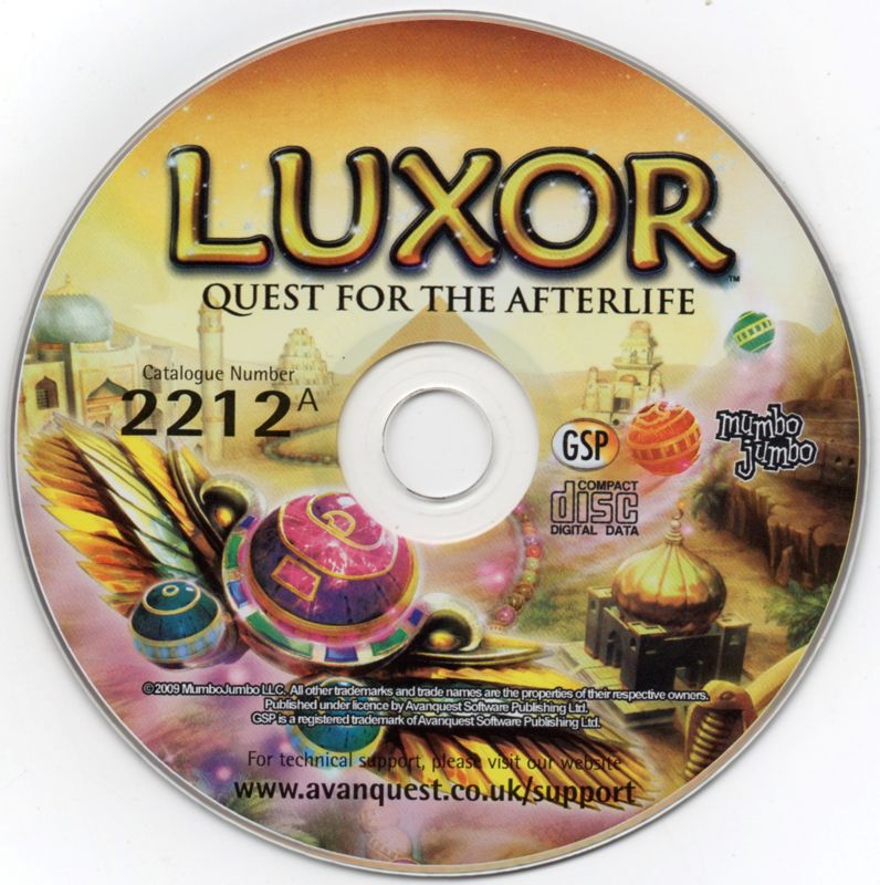 Media for Luxor: Quest for the Afterlife (Windows)