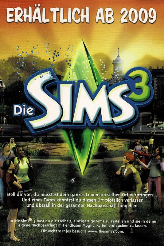 Advertisement for The Sims 2: Double Deluxe (Windows): Front