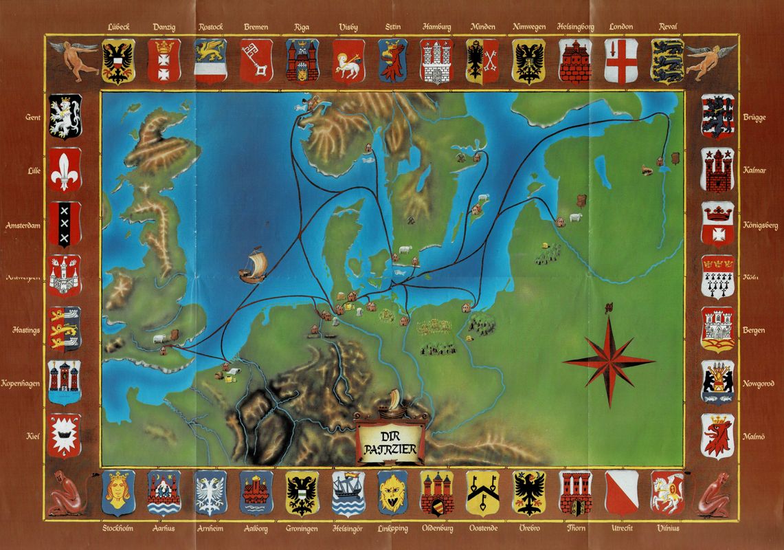 Map for The Patrician (DOS) (Ascon Classic release)