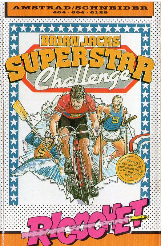 Front Cover for Brian Jacks Superstar Challenge (Amstrad CPC) (Ricochet! budget release)
