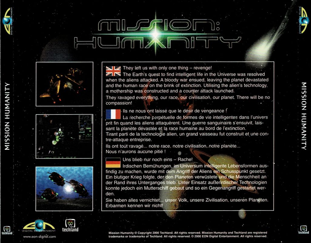 Other for Mission: Humanity (Windows): Jewel Case - Back