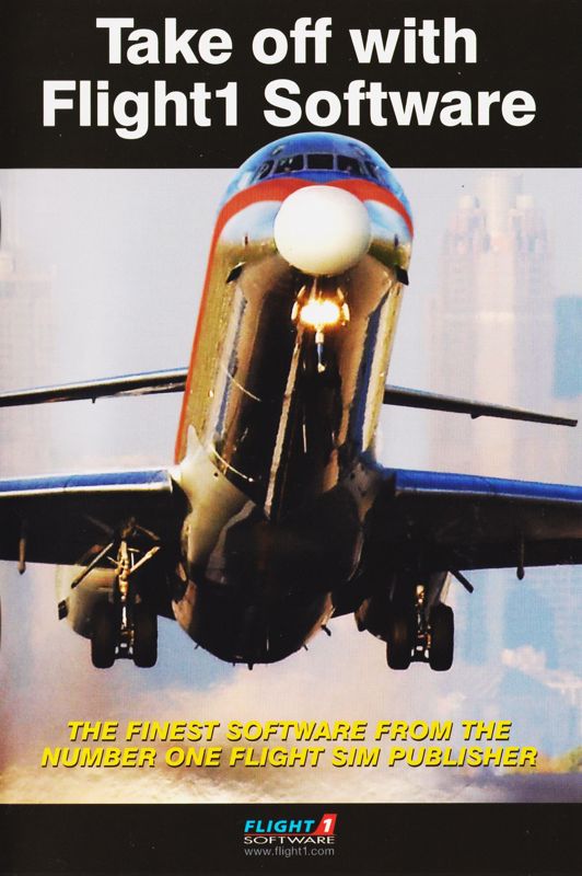 Advertisement for Ultimate Airliners: Super 80 (Windows): Flight 1 Software's Catalog - Front (8-page)
