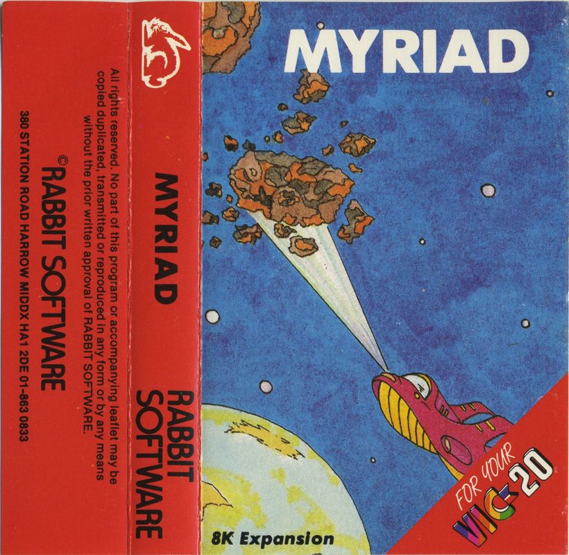 Myriad cover or packaging material - MobyGames