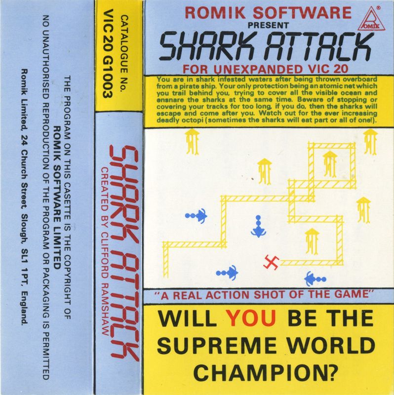 Full Cover for Shark Trap (VIC-20)