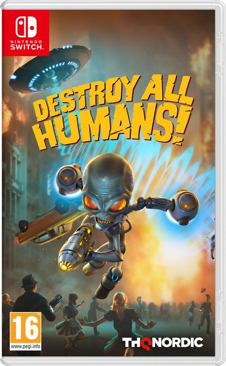 Front Cover for Destroy All Humans! (Nintendo Switch) (download release)