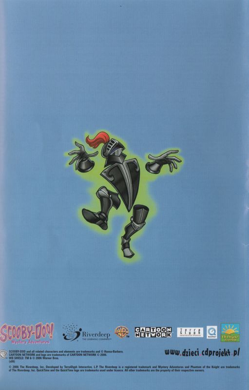 Manual for Scooby-Doo!: Phantom of the Knight (Windows): Back