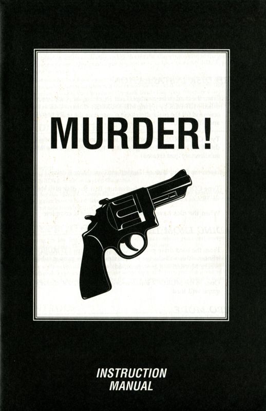 Manual for Murder! (DOS) (3.5" Floppy Disk release): Front