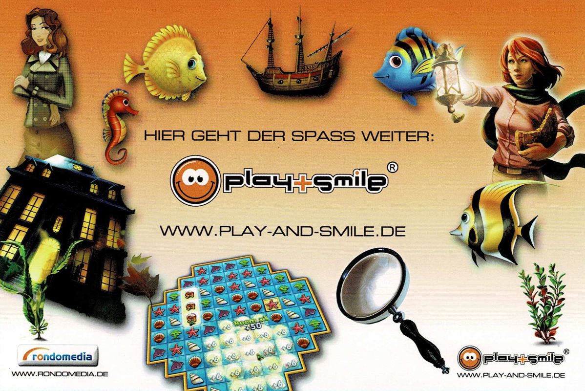 Manual for Deep Blue Sea (Windows) (play+smile release): Back