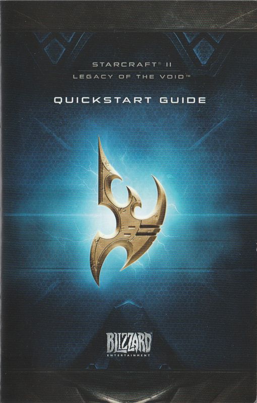 Manual for StarCraft II: Legacy of the Void (Macintosh and Windows): Quickstart Guide - Front
